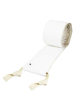 Protector para Cama Cuna Blanco con Detalle Beige